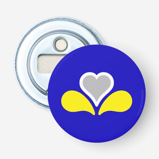 Flag of Brussels, Belgium Bottle Opener (Front)