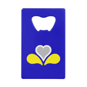Flag of Brussels, Belgium Credit Card Bottle Opene Opener