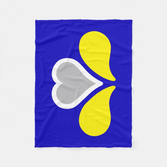 Flag of Brussels, Belgium Fleece Blanket (Front)