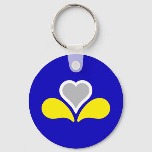 Flag of Brussels, Belgium Keychain