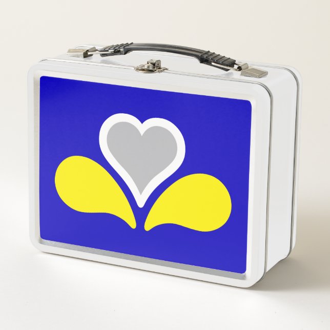Flag of Brussels, Belgium Metal Lunch Box (Front)