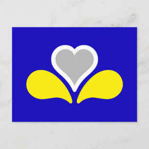 Flag of Brussels, Belgium Postcard