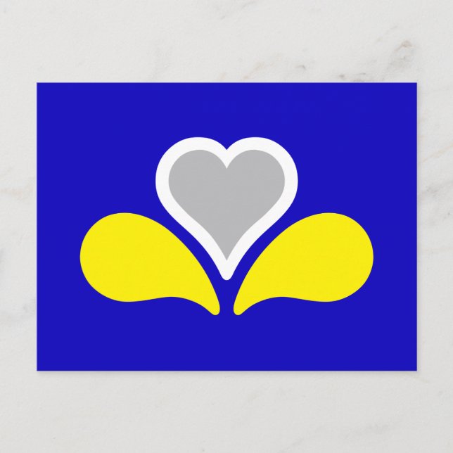 Flag of Brussels, Belgium Postcard (Front)