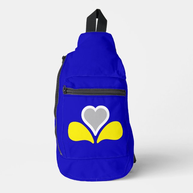 Flag of Brussels, Belgium  Sling Bag (Front)