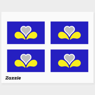 Flag of Brussels, Belgium  Sticker