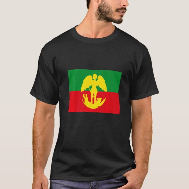 Flag Of Brussels  Belgium T-Shirt (Front)