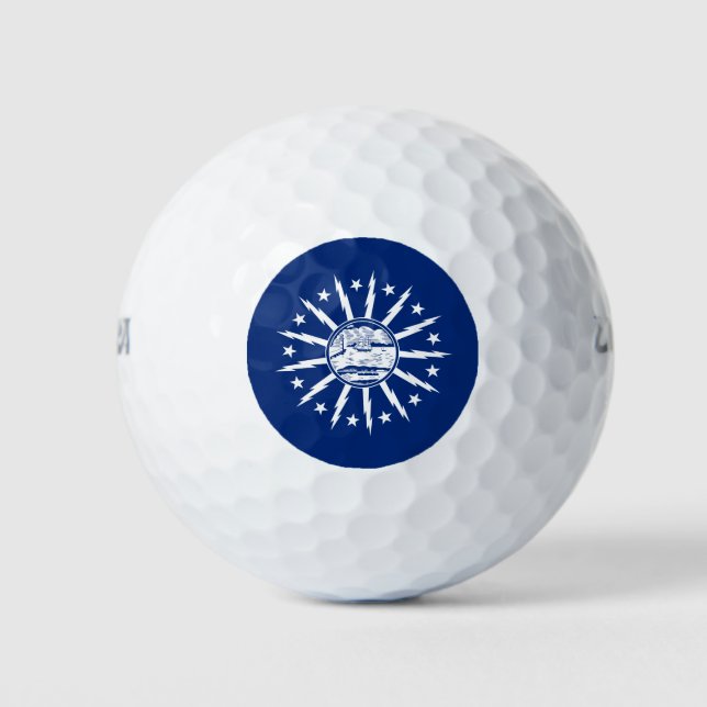 Flag of Buffalo, New York Golf Balls (Front)