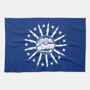 Flag of Buffalo, New York Kitchen Towel