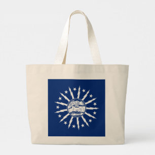 Flag of Buffalo, New York Large Tote Bag