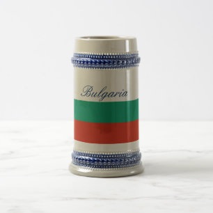 Flag of Bulgaria or Bulgarian Beer Stein