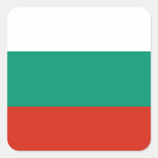 Flag of Bulgaria Square Sticker (Front)
