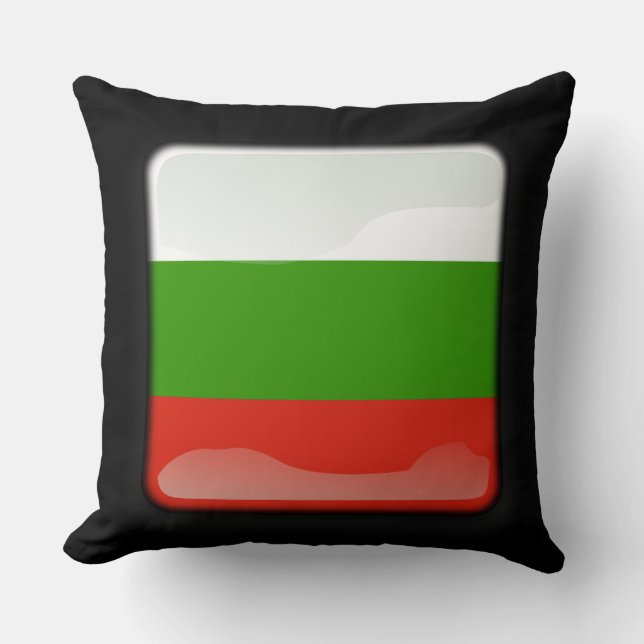 Flag of Bulgaria Throw Pillow (Front)