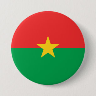 Flag of Burkina Faso 3 Inch Round Button