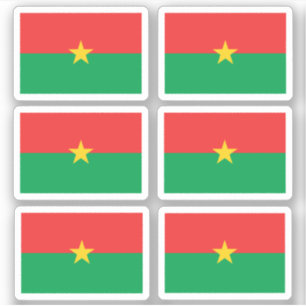 Flag of Burkina Faso - a collection Stickers