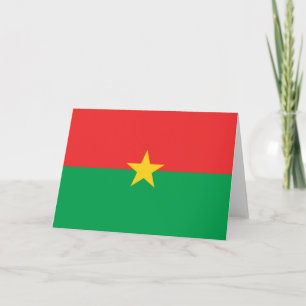 Flag of Burkina Faso Card