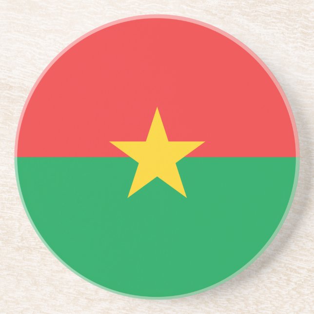 Flag of Burkina Faso Coaster (Front)