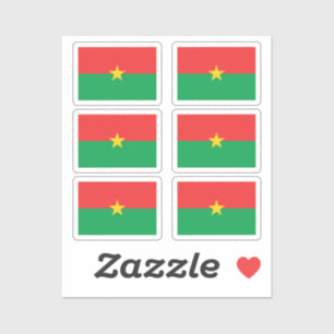 Flag of Burkina Faso Collection pack of 6