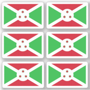 Flag of Burundi - a collection Sticker