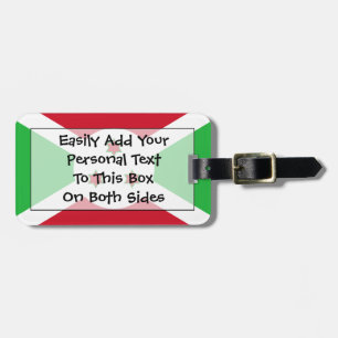 Flag of Burundi Easy ID Personal Luggage Tag
