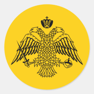 Flag of Byzantine Classic Round Sticker