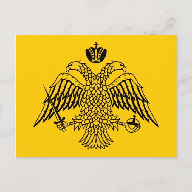 Flag of Byzantine Postcard (Front)