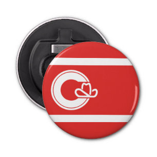 Flag of Calgary, Alberta Bottle Opener