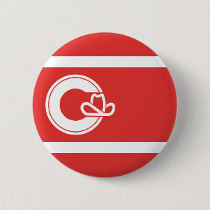 Flag of Calgary, Alberta Button