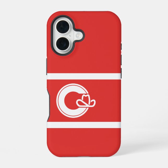 Flag of Calgary, Alberta Case-Mate iPhone Case (Back)