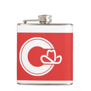Flag of Calgary, Alberta Flask
