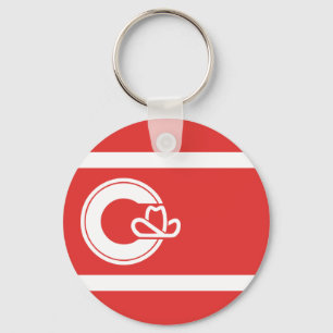 Flag of Calgary, Alberta Keychain
