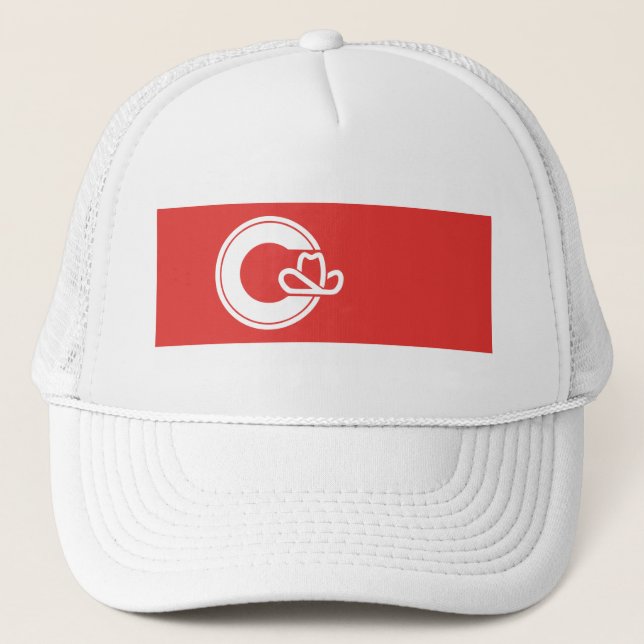 Flag of Calgary, Alberta Trucker Hat (Front)