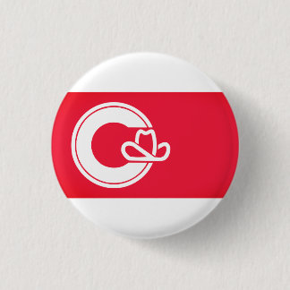 Flag of Calgary, CANADA 1 Inch Round Button