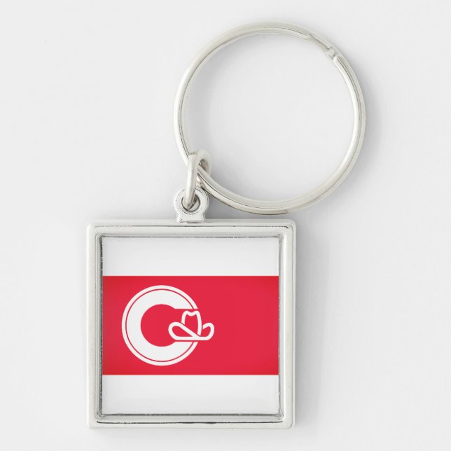 Flag of Calgary, CANADA Keychain (Front)
