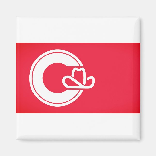 Flag of Calgary, CANADA Magnet (Front)
