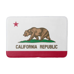 Flag Of California, California flag, bathroom mats