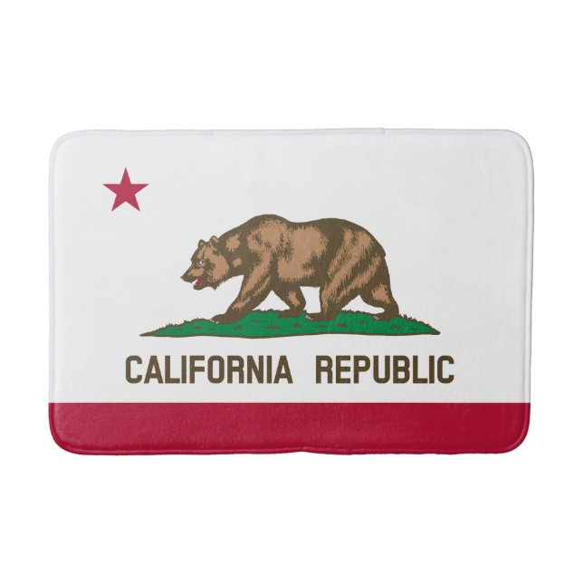 Flag Of California, California flag, bathroom mats (Front)