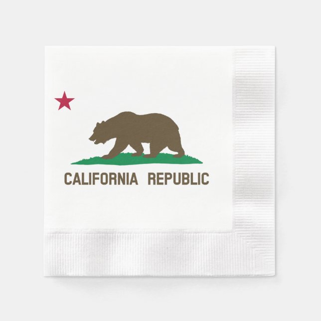 Flag of California Napkin (Front)