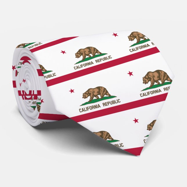 Flag of California Tie (Rolled)