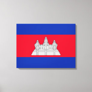 Flag of Cambodia Canvas Print