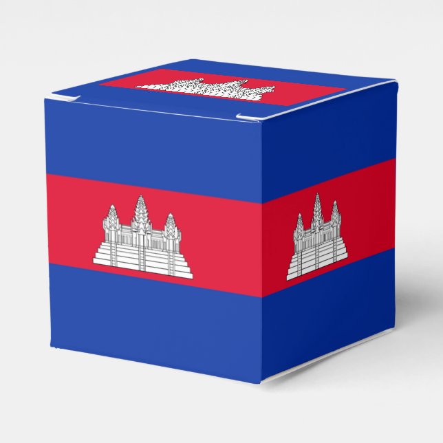 Flag of Cambodia Favor Box (Front Side)