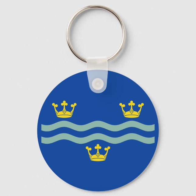 Flag of Cambridgeshire Keychain (Front)