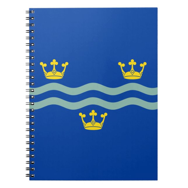 Flag of Cambridgeshire (UK county) Notebook (Front)