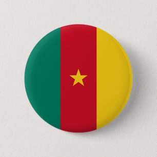 Flag of Cameroon 2 Inch Round Button