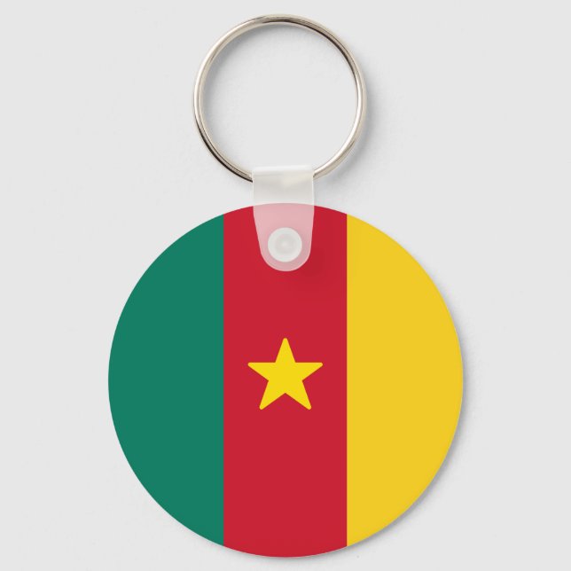 Flag of Cameroon Keychain (Front)