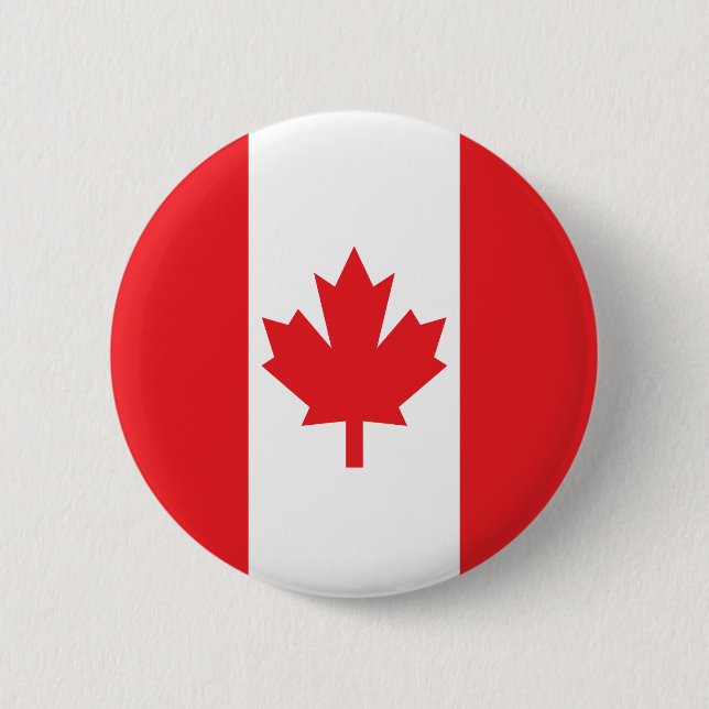 Flag of Canada 2 Inch Round Button (Front)