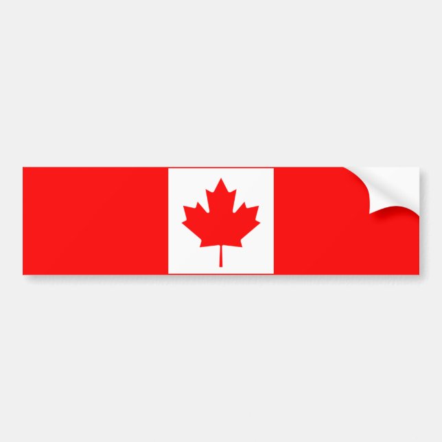 Flag of Canada Bumper Sticker (Front)