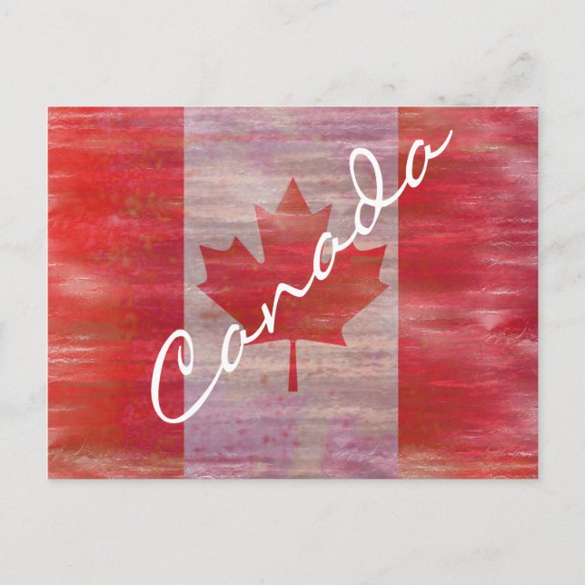 Flag of Canada - Canadian Flag - Personalise Postcard (Front)