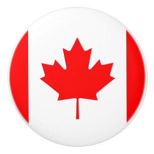 Flag of Canada Ceramic Knob