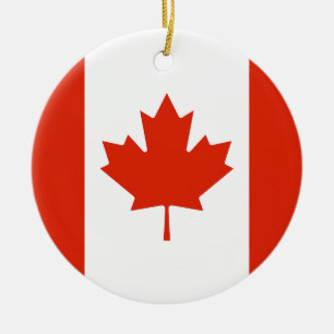 Flag of Canada Ceramic Ornament