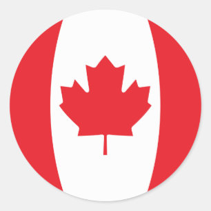 Flag of Canada Classic Round Sticker